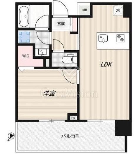 RIDGE豊洲　702号室　間取り