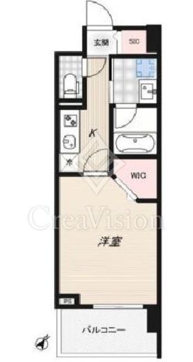 RIDGE豊洲　807号室　間取り