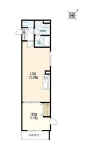 ウェルスクエアイズム千駄ヶ谷　405号室　間取り