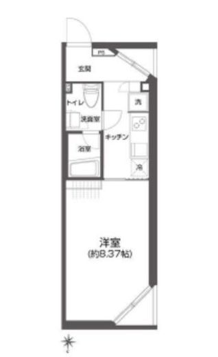 プラティーク白金　303号室　間取り