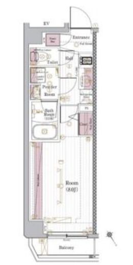 ブライズ清澄白河DUE　101号室　間取り
