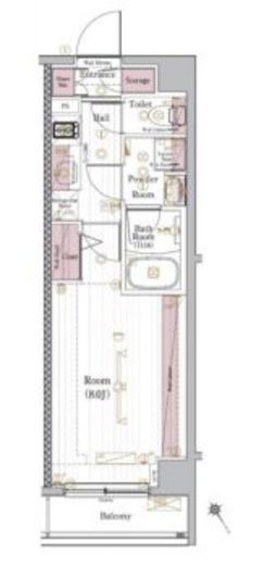 ブライズ清澄白河DUE　102号室　間取り