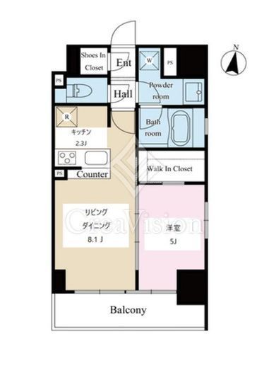 テラス文京本郷　301号室　間取り