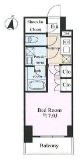 テラス文京本郷　904号室　間取り