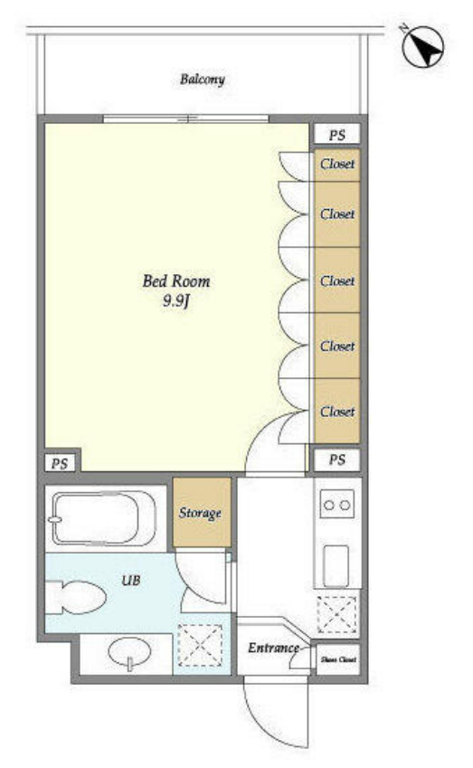 KDXレジデンス学芸大学　303号室　間取り