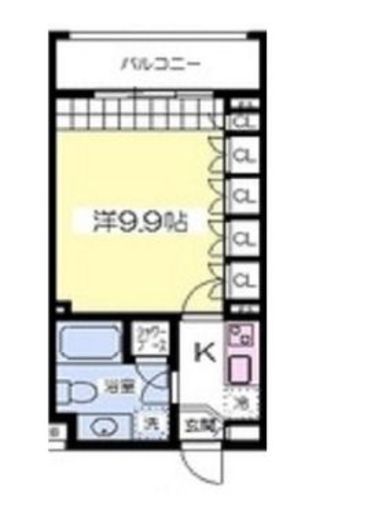KDXレジデンス学芸大学　203号室　間取り