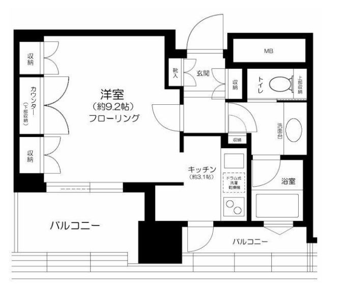 カテリーナ三田タワースイート　ウエストアーク　5F号室　間取り