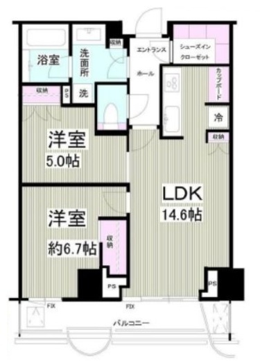 パークコート神宮北参道ザタワー　1213号室　間取り