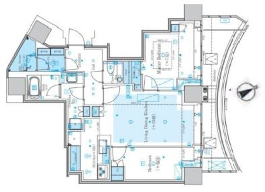パークコート神宮北参道ザタワー　2110号室　間取り