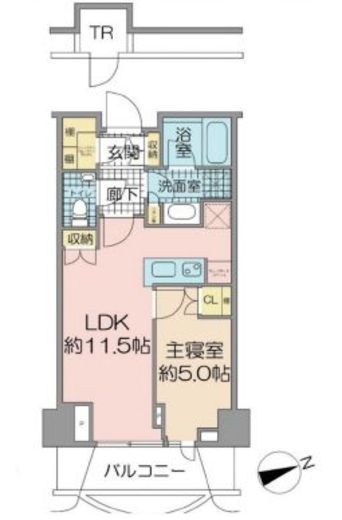 パークコート神宮北参道ザタワー　417号室　間取り