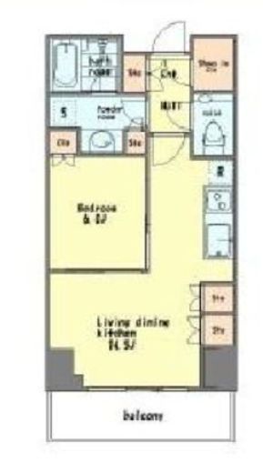 パークコート神宮北参道ザタワー　521号室　間取り