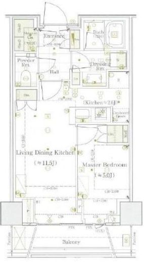 パークコート神宮北参道ザタワー　622号室　間取り