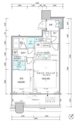 パークタワー勝どきミッド/サウス　S720号室　間取り