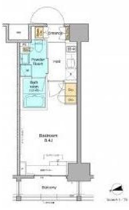 プラウドフラット西早稲田　805号室　間取り