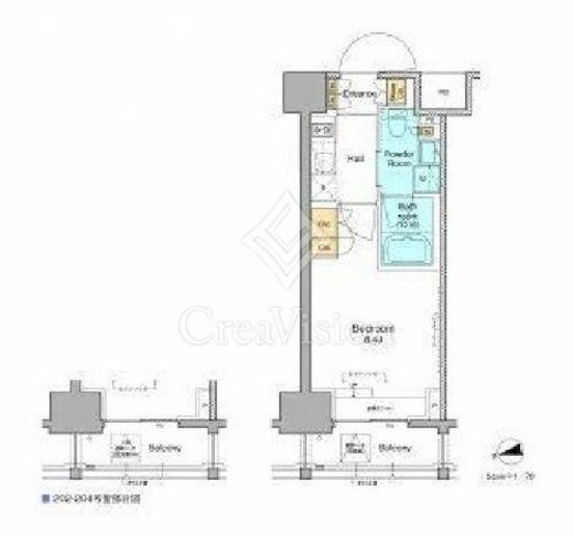 プラウドフラット西早稲田　204号室　間取り
