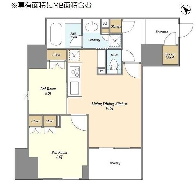 クレストコート日本橋人形町　1101号室　間取り