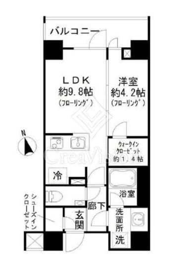 ディアナコート池田山公園　301号室　間取り