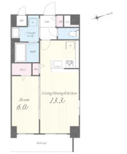 ザ・パーク亀戸　903号室　間取り