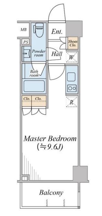 パークリュクス清澄白河　502号室　間取り