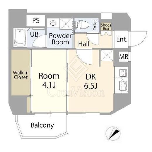 ログ初台　1103号室　間取り