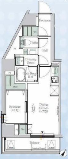 One ROOF Residence Kiba West　901号室　間取り