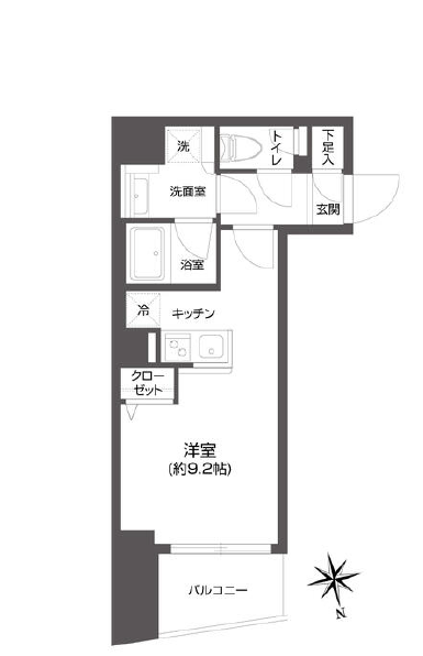 グランパセオ市谷甲良町　403号室　間取り