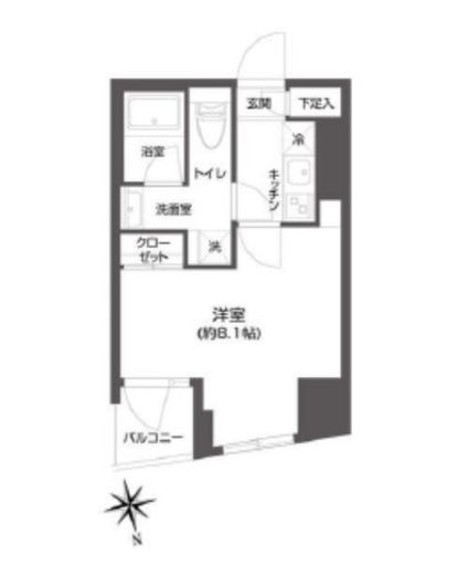 グランパセオ市谷甲良町　202号室　間取り