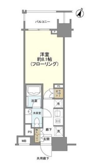 クレヴィア新宿若松町　406号室　間取り