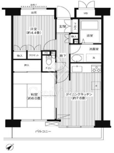 ステラメゾン武蔵小山　511号室　間取り