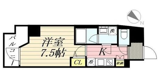グランパセオ麻布十番　1302号室　間取り