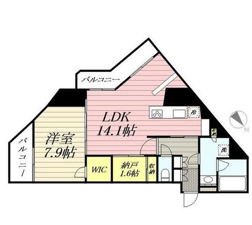 グランパセオ麻布十番　301号室　間取り