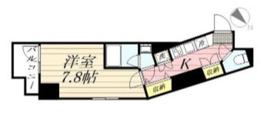 グランパセオ麻布十番　603号室　間取り