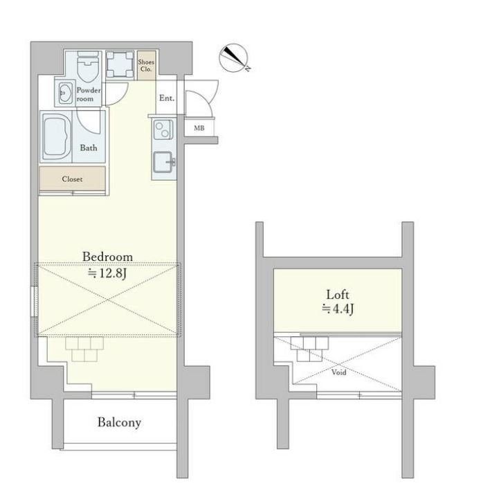 taliesin CY　203号室　間取り