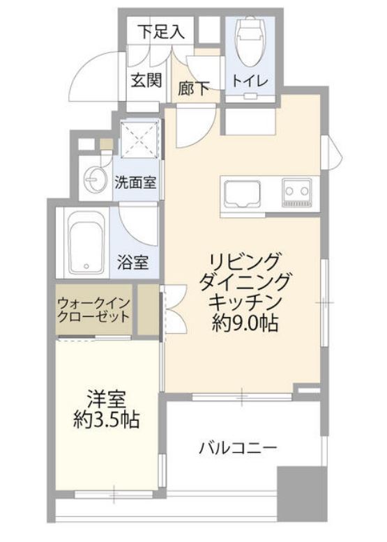 クリオ千代田御茶ノ水　4F号室　間取り