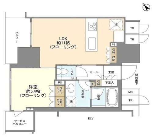 ブランズ愛宕虎ノ門　806号室　間取り