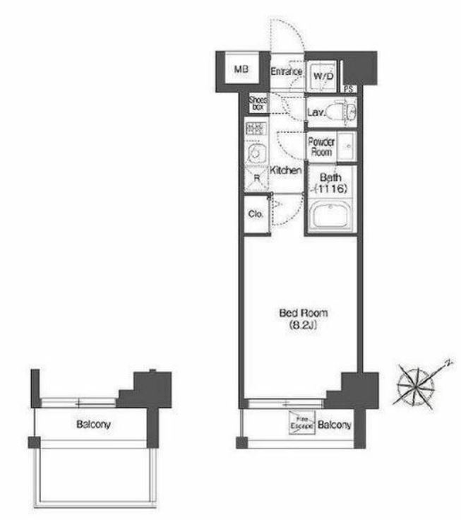 アイフラット中目黒（AIFLAT中目黒）　306号室　間取り