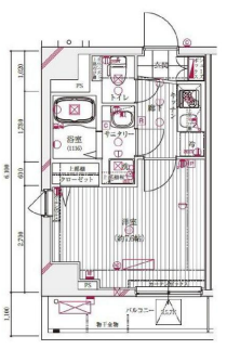 ガリシア清澄白河　304号室　間取り