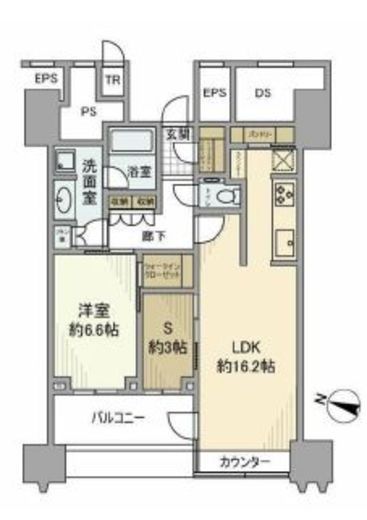パークコート文京小石川ザ・タワー　1915号室　間取り
