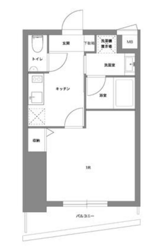 リバーテラス月島　204号室　間取り