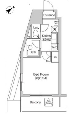 プライムアーバン大崎　909号室　間取り