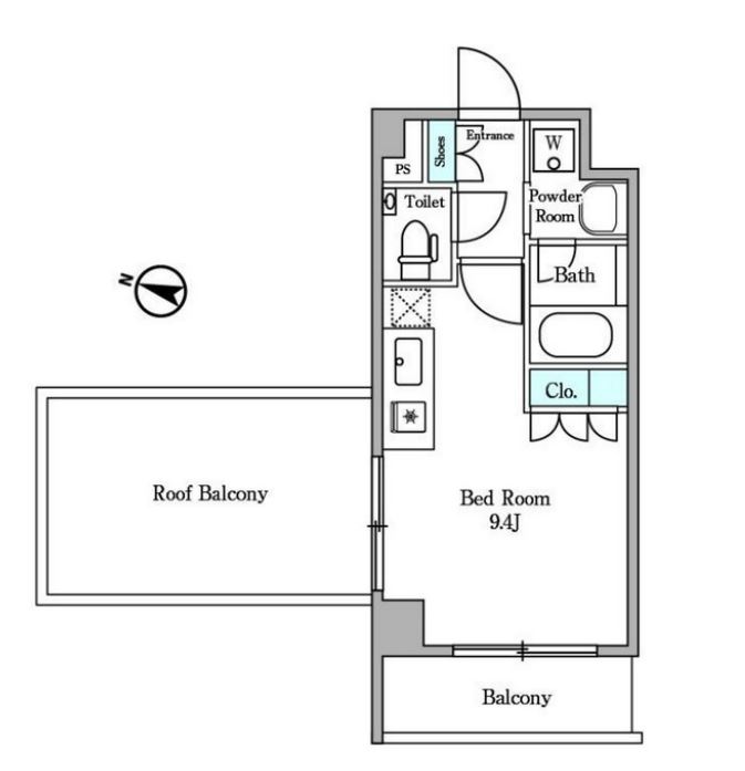 ディームス麻布狸穴町　515号室　間取り