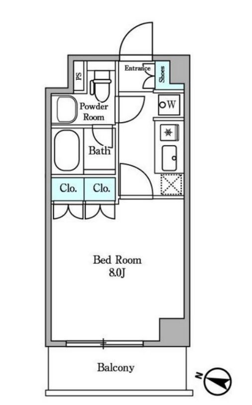 ディームス麻布狸穴町　606号室　間取り