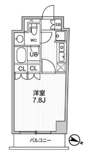 ディームス麻布狸穴町　106号室　間取り