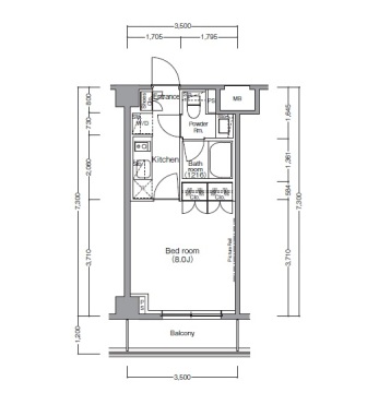 ディームス麻布狸穴町　202号室　間取り