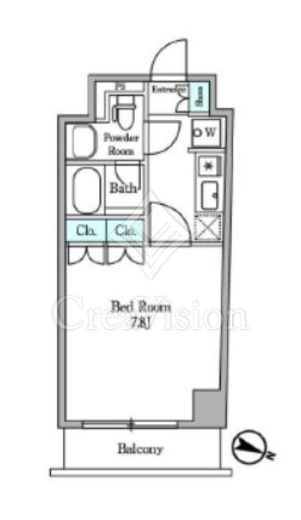 ディームス麻布狸穴町　409号室　間取り