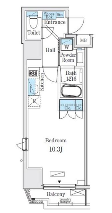グレイスコート岩本町（旧：ベルファース岩本町）　501号室　間取り