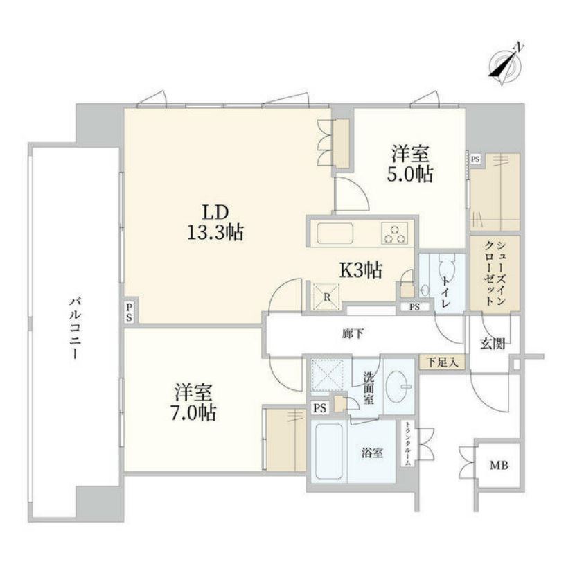 アトラス表参道　701号室　間取り