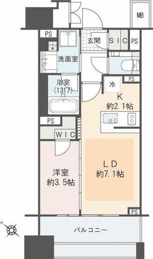 ドレッセ都立大学　604号室　間取り