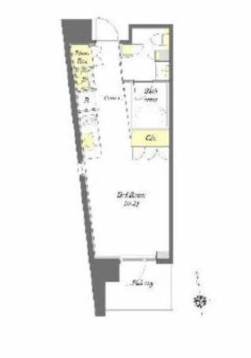 プライムメゾン早稲田通り　605号室　間取り