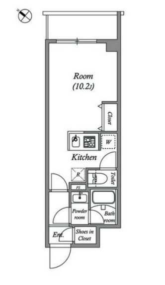 ルネサンスコート新宿余丁町　209号室　間取り